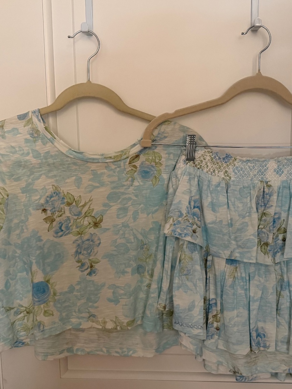 Loveshack Fancy top/skirt set